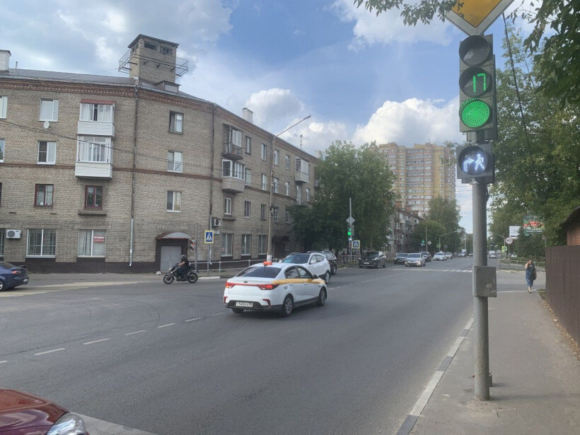 Модернизирован светофор в Ногинске на пересечении ул. Климова и ул. Рабочей