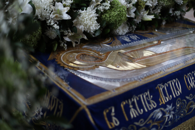 Чин погребения Пресвятой Богородицы совершили в Богоявленском соборе Ногинска