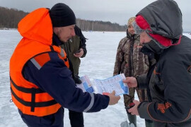 Лед реки Клязьмы по-прежнему остается ненадежным